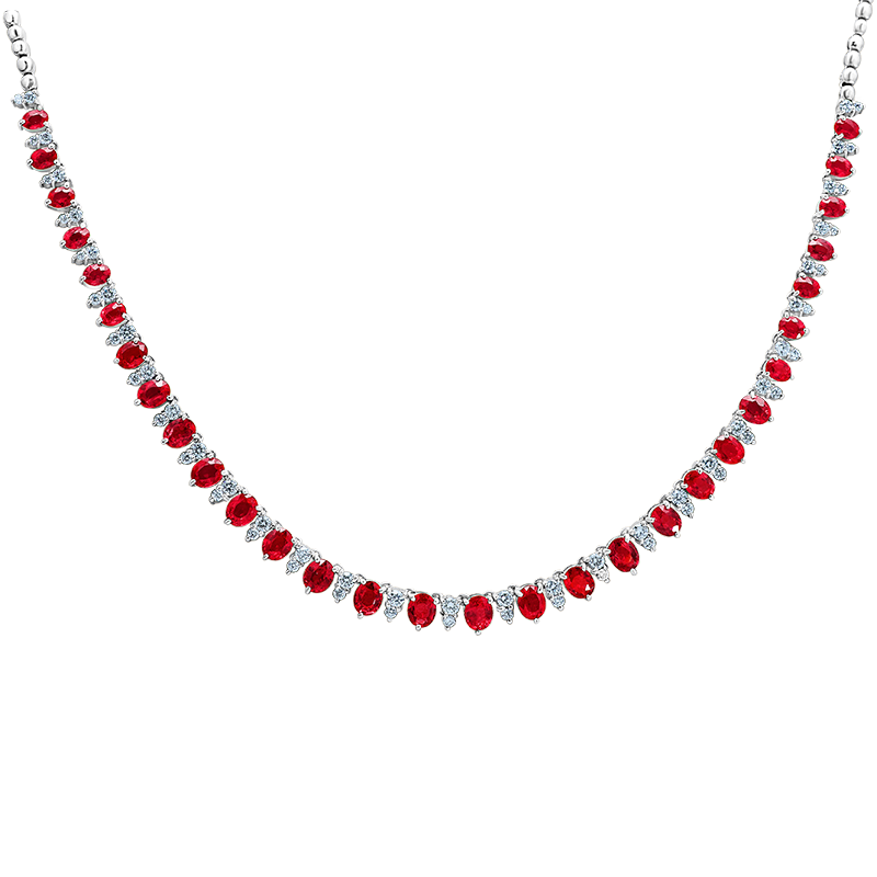 Ruby and Diamond Necklace (SOLD)