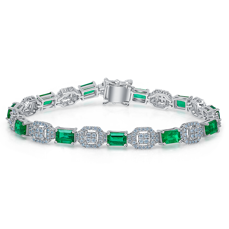 Emerald and Diamond Bracelet (SOLD)
