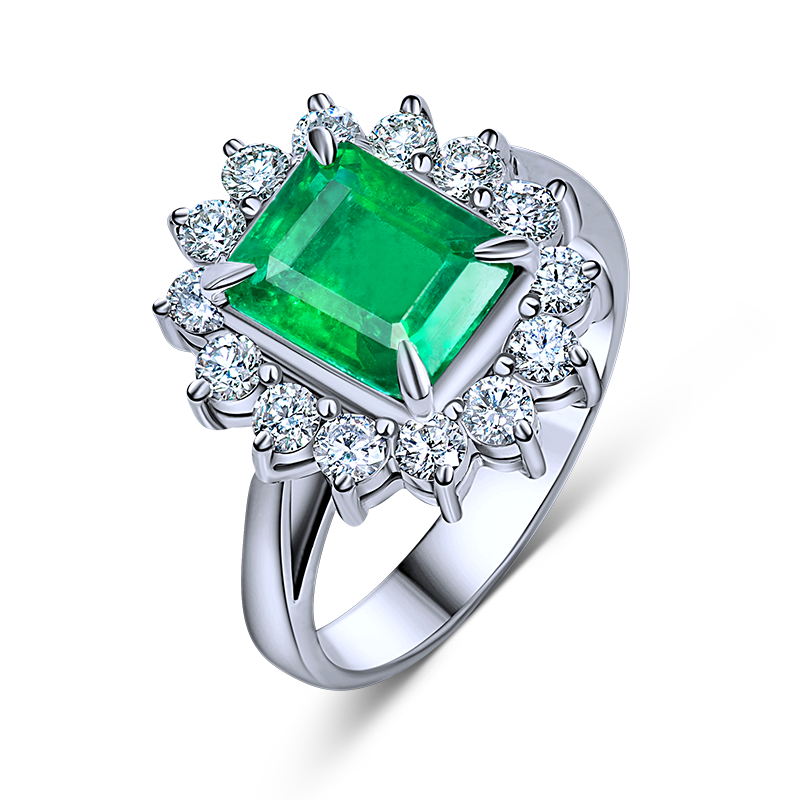 Emerald Cluster Ring (SOLD)