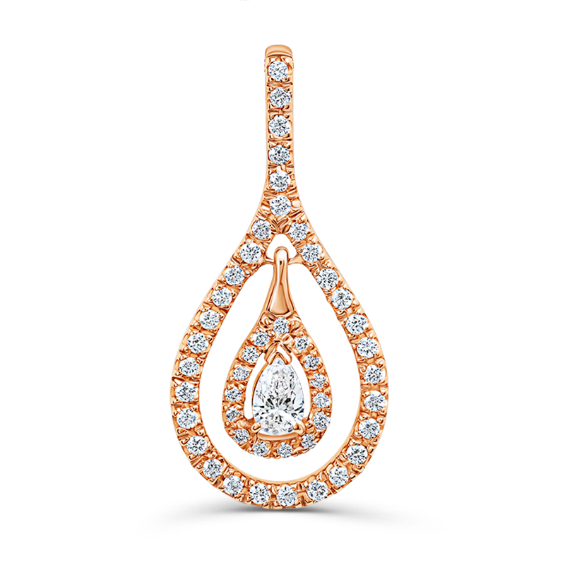 Rose Gold Diamond Pendant
