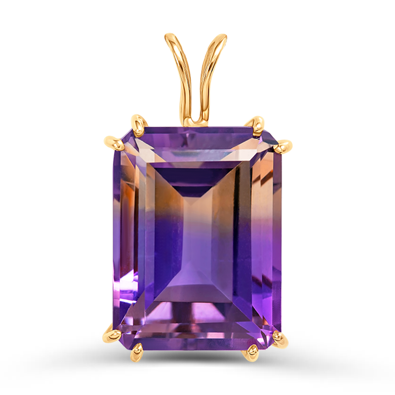 Rose Gold Ametrine Pendant
