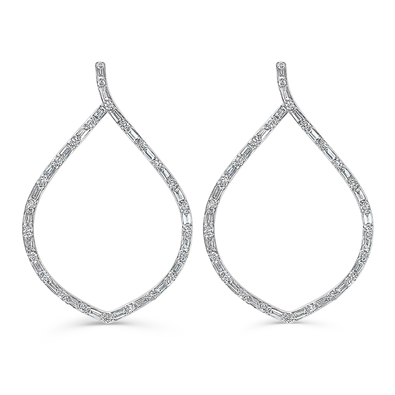 White Gold Diamond Earrings