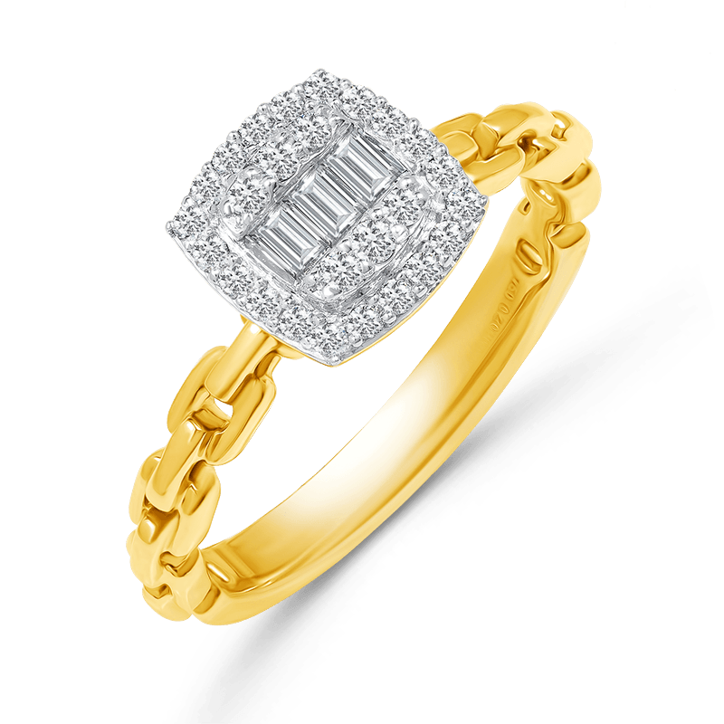 Yellow Gold Diamond Ring