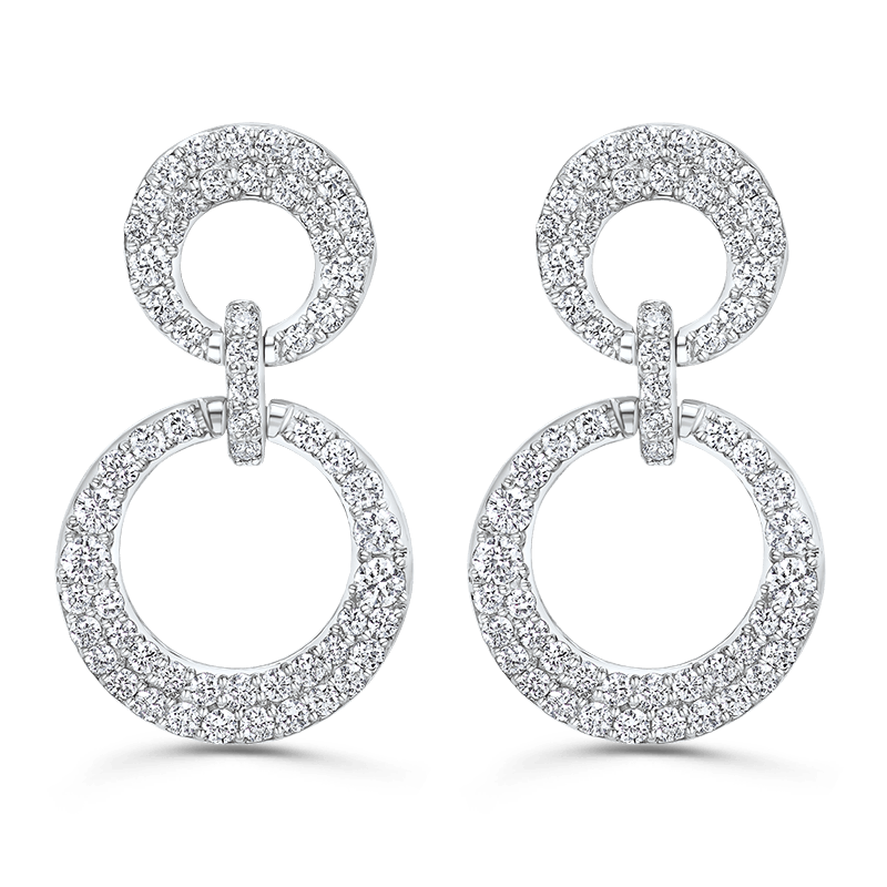 White Gold Diamond Earrings