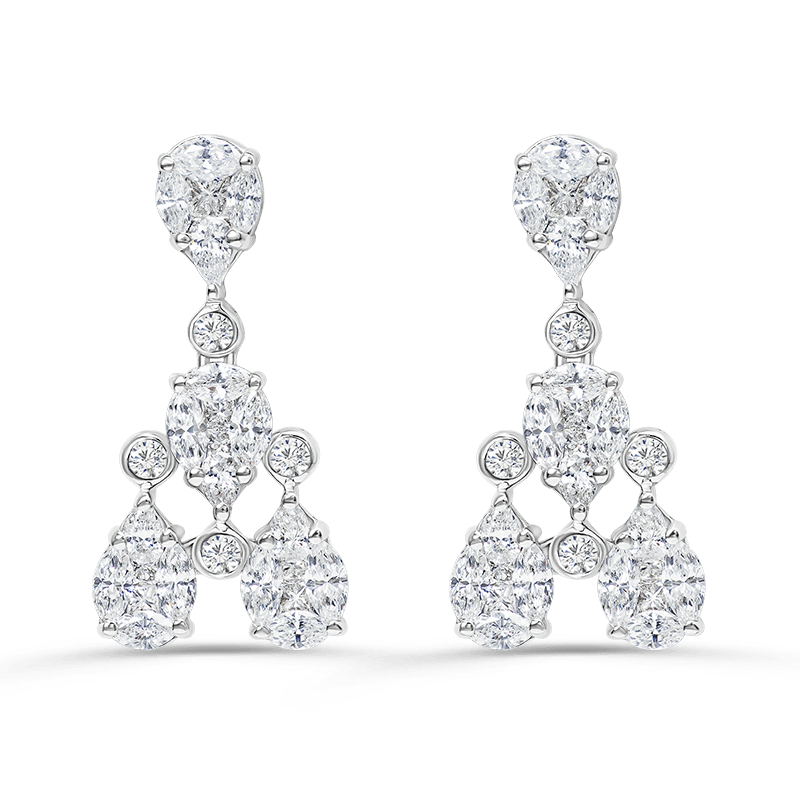 White Gold Diamond Earrings