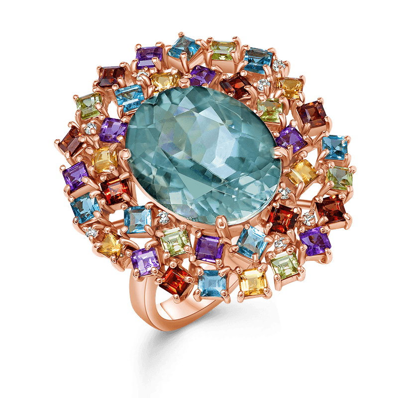 Rose Gold Tourmaline Ring