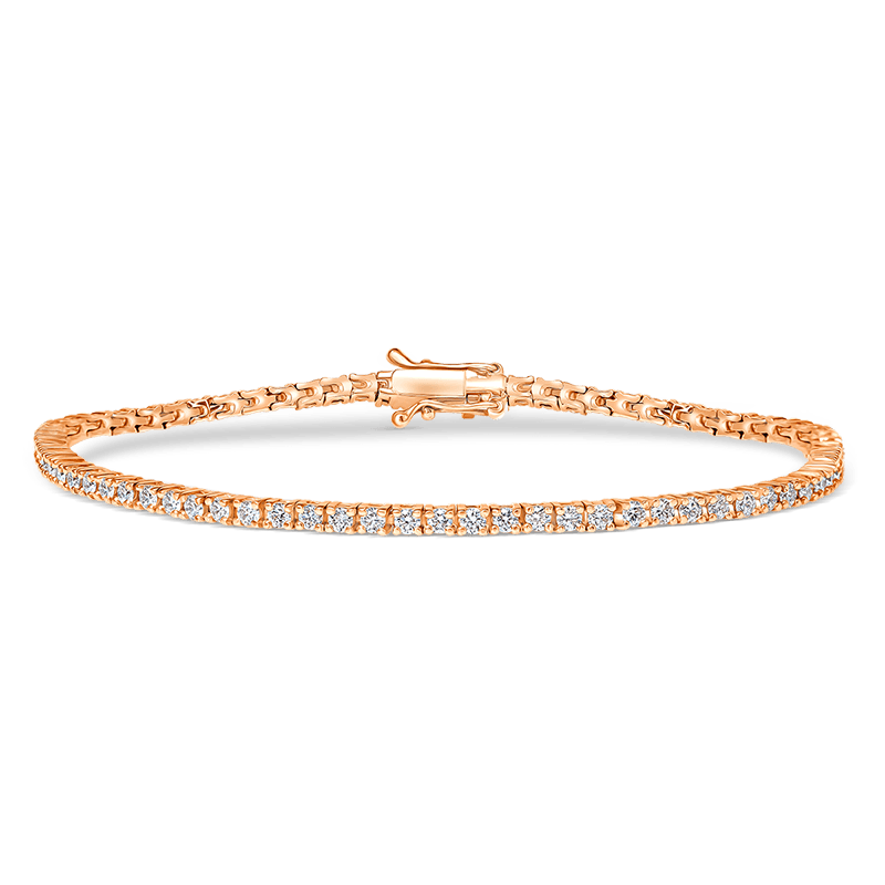 Rose Gold Diamond Tennis Bracelet