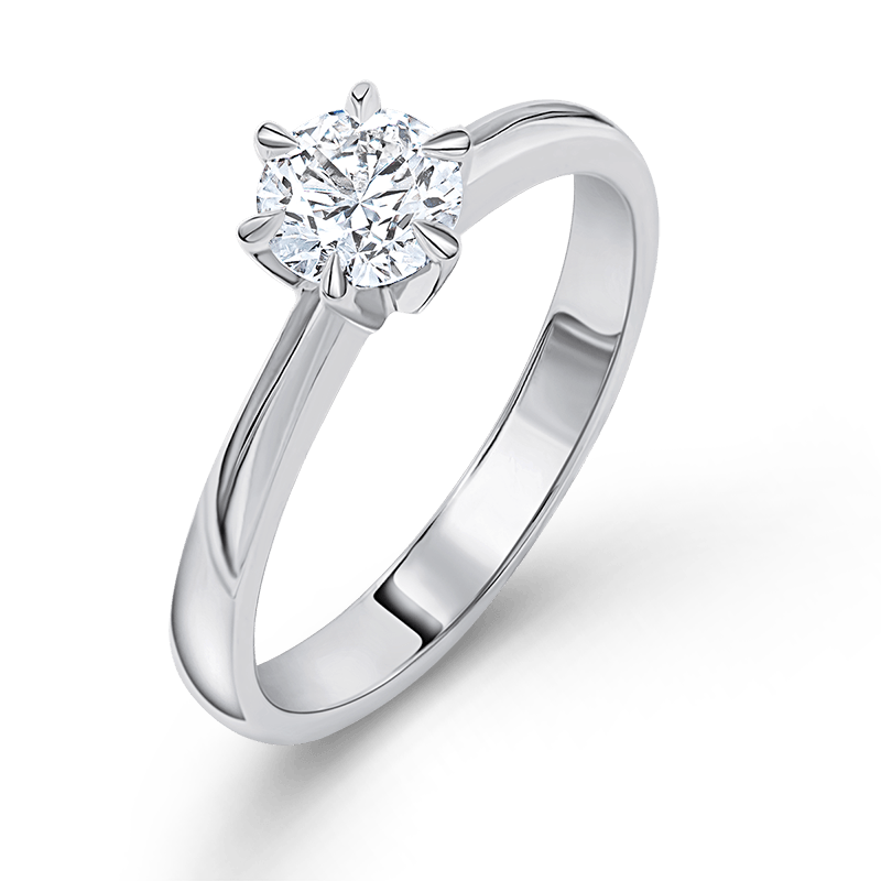 Platinum Diamond Solitaire Ring