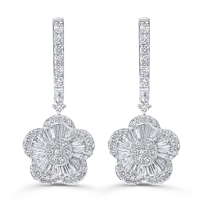 Diamond Clove Earrings