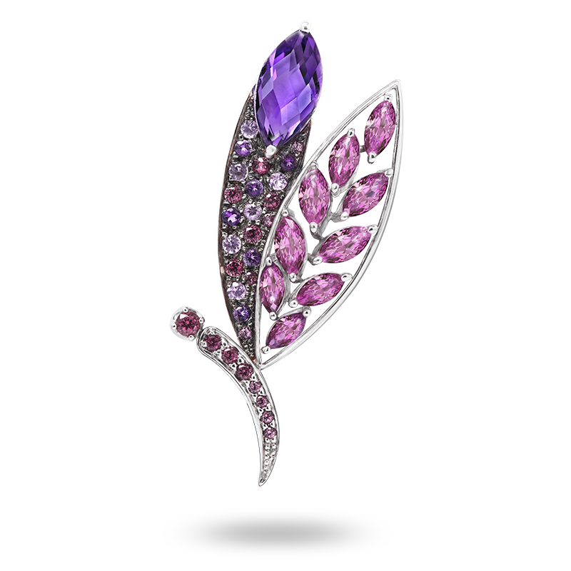 White gold Dragonfly Brooch