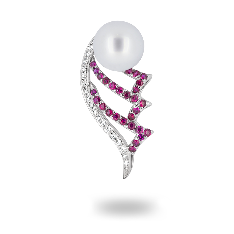 Pearl and Ruby Pendant