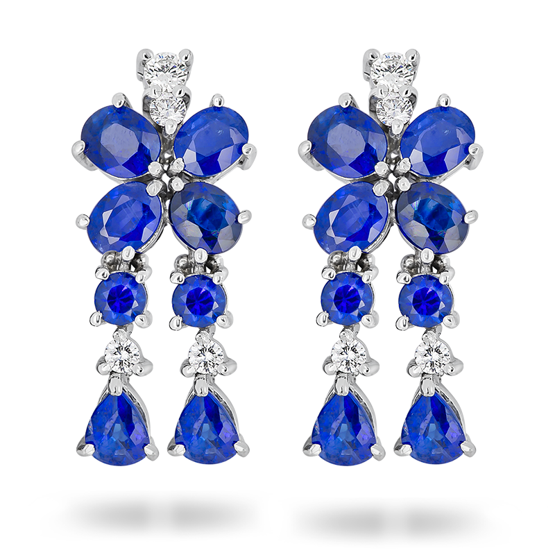 Blue Sapphire Earrings