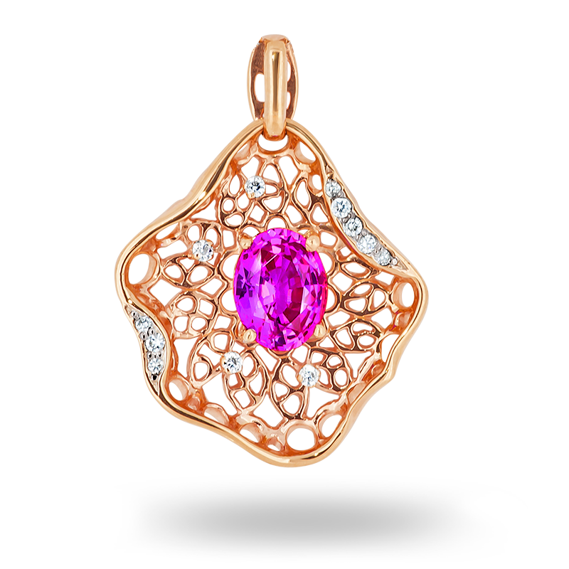 Pink Sapphire Pendant