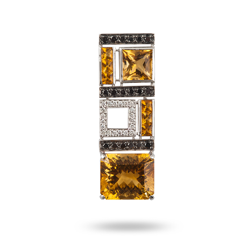 Millennium One Zero Pendant in 18kt White Gold