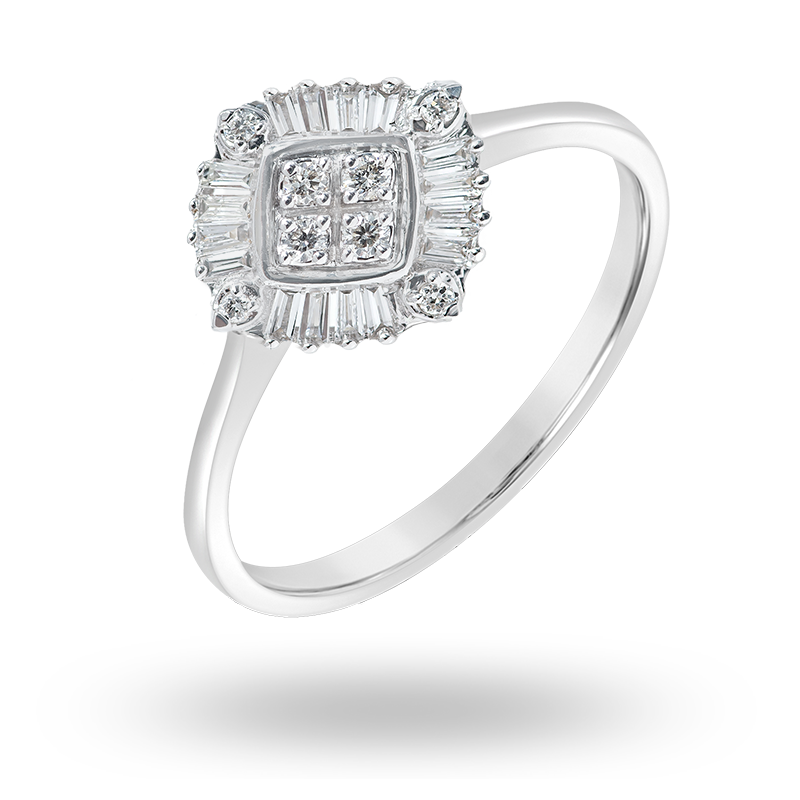 White Gold Diamond Ring