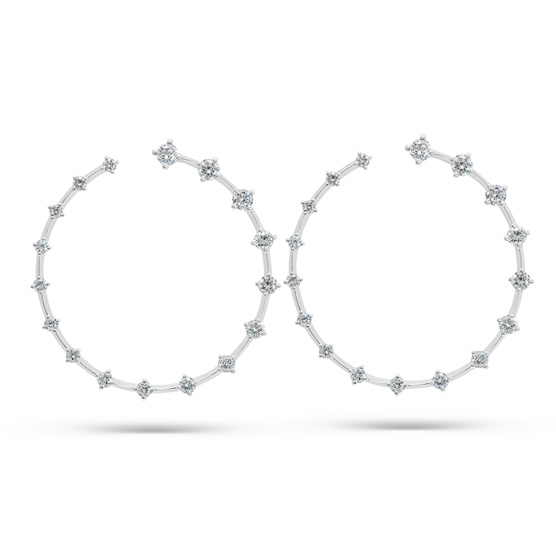 White Gold Diamond Earrings