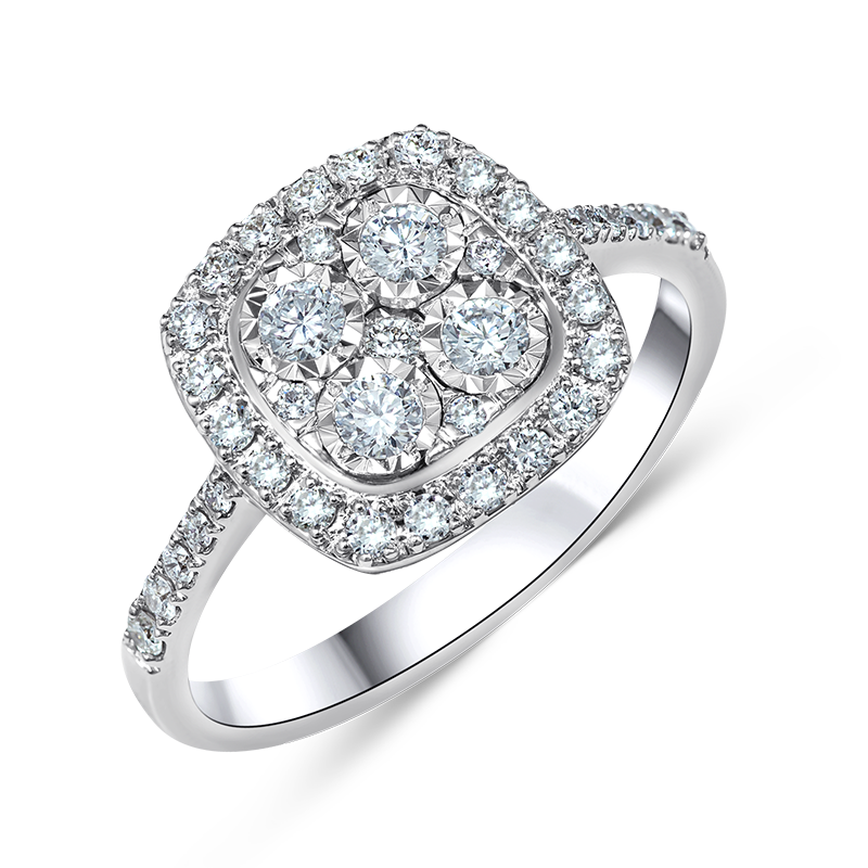 White Gold Diamond Ring