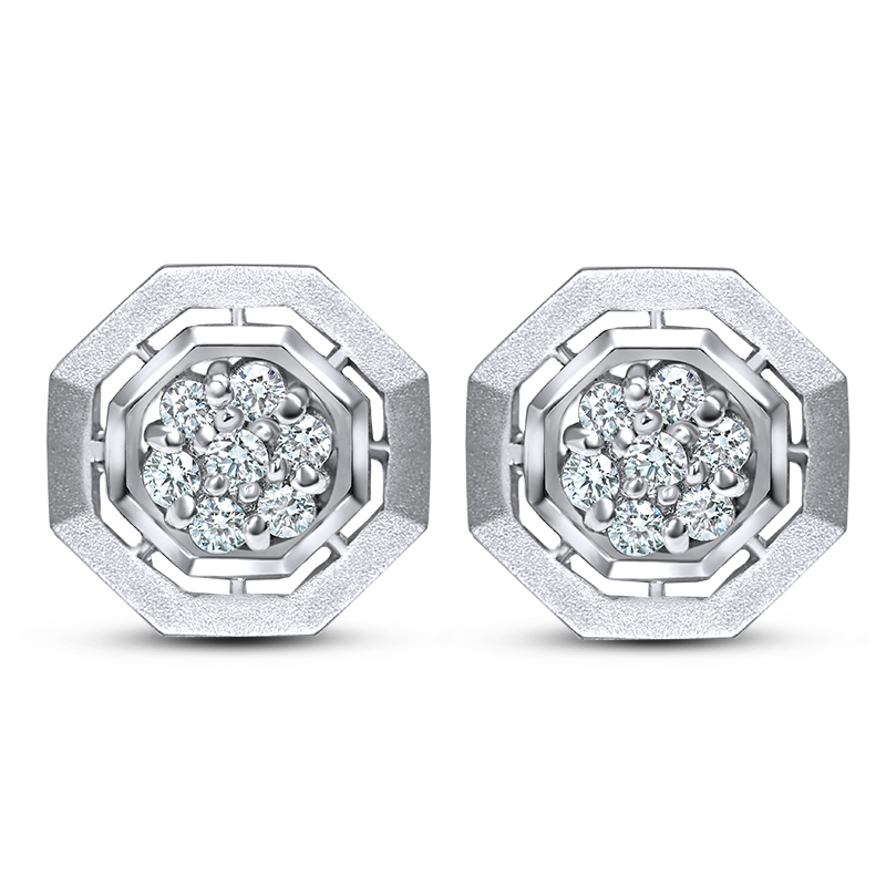 White Gold Diamond Earrings