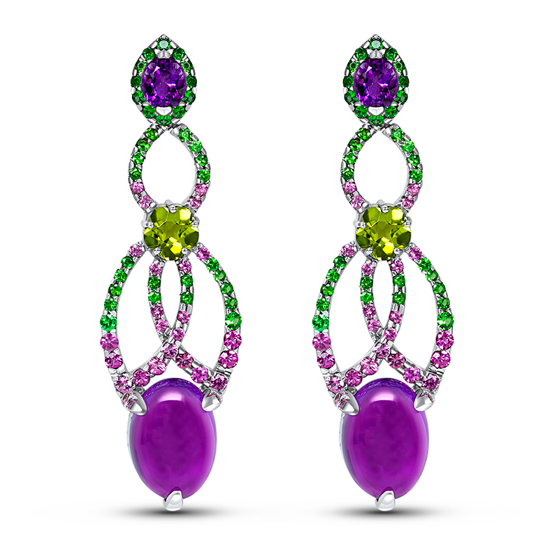 Fancy Coloured Earrings