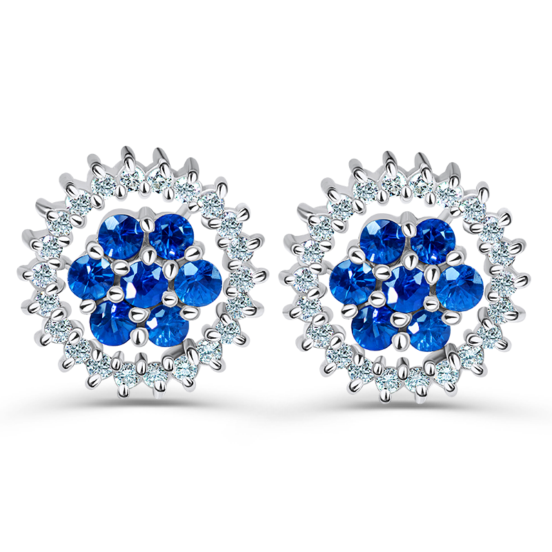 Blue Sapphire Earrings
