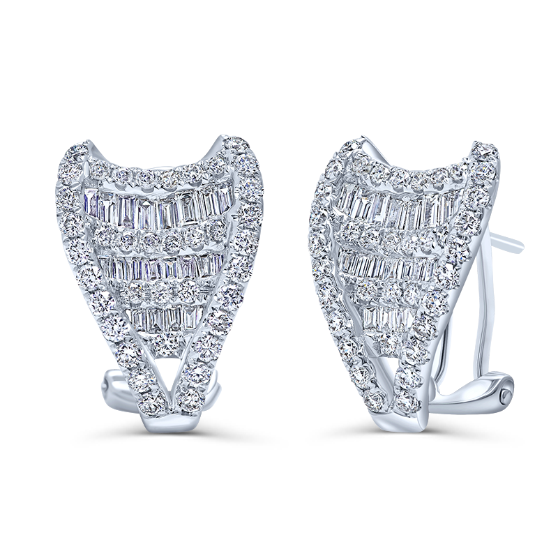 White Gold Diamond Earrings